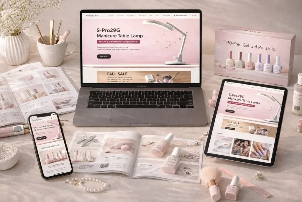 Shopify beauty care brand website visual design case