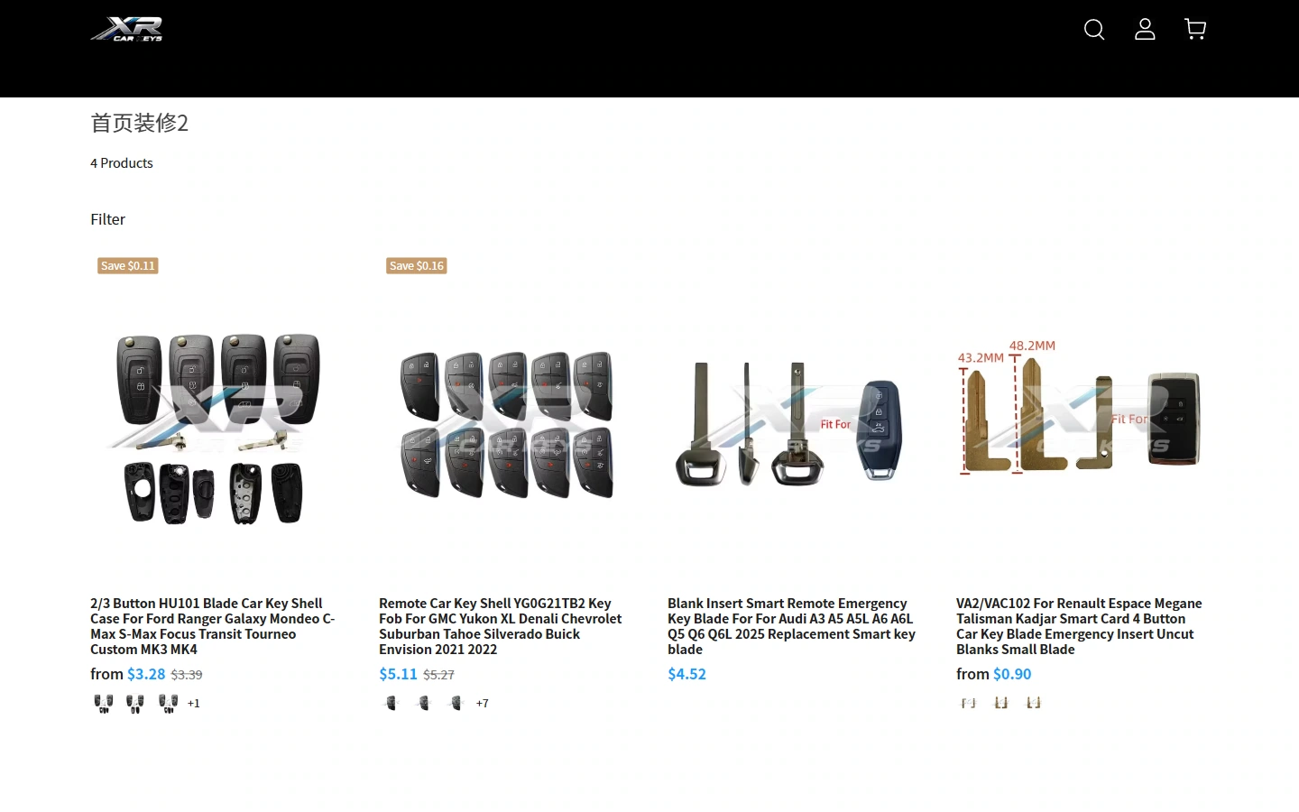Category page: Provide a clear browsing order for the product catalog