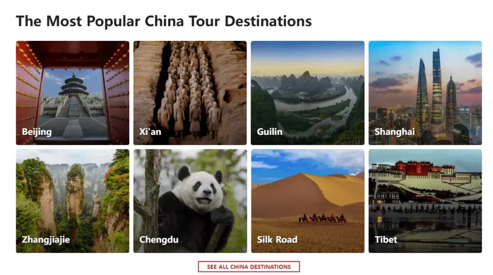 Shopify Travel Website Design: High Conversion Travel Brand Home Page Case - Destination Discovery Grid