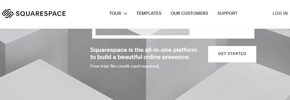 Squarespace history official website interface screenshot