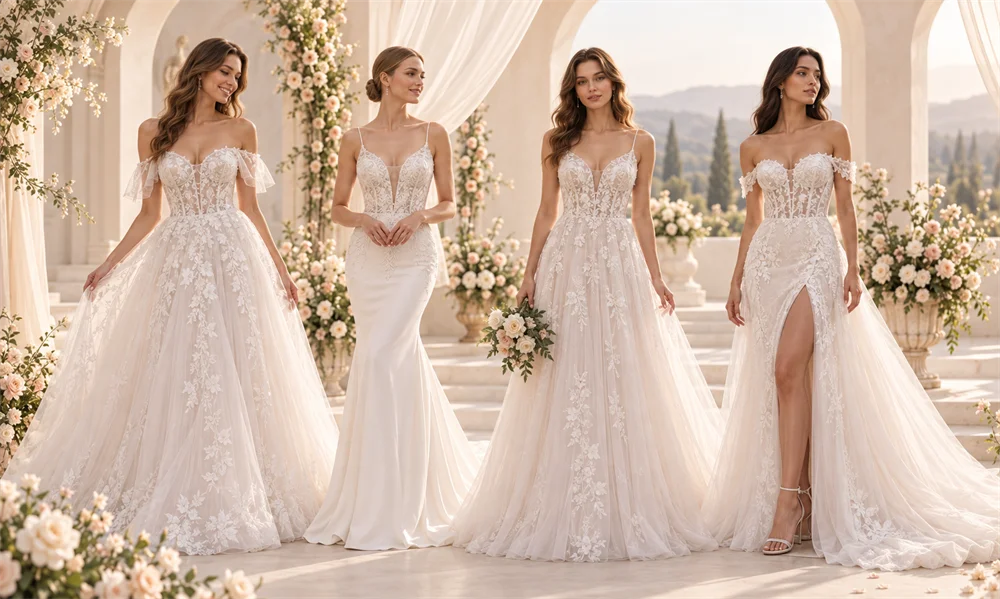 SHEIN wedding dress shop poster design analysis
