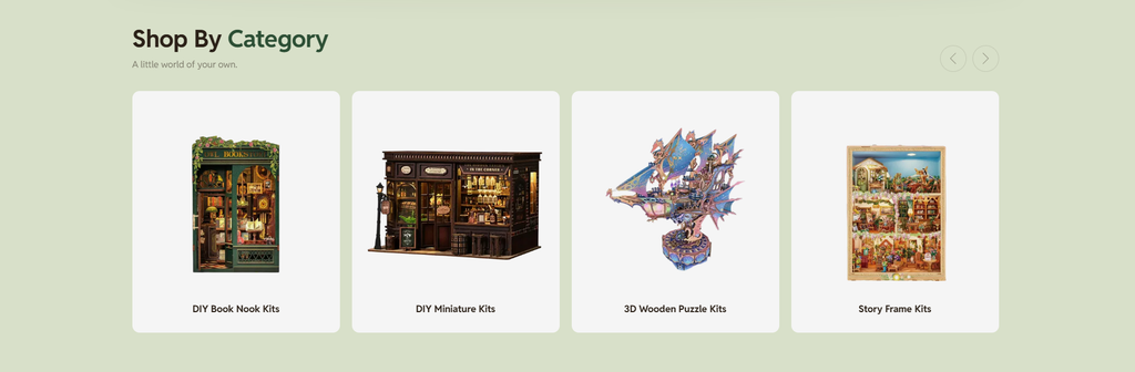Book Nook World SHOPLINE brand website homepage visual design highlights analysis - clear navigation classification to improve product browsing efficiency
