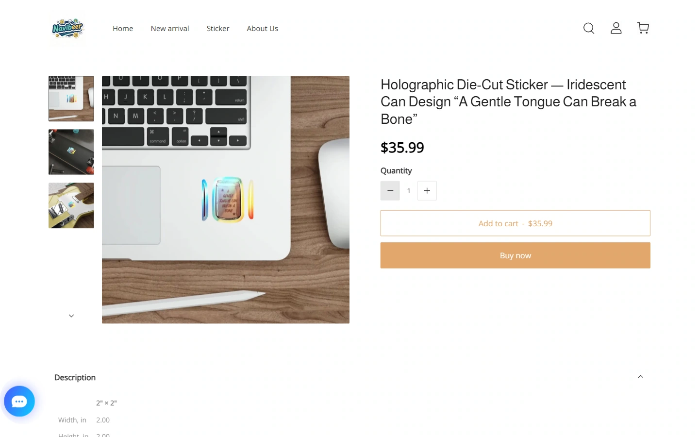 Product details: Put pictures and single product information together