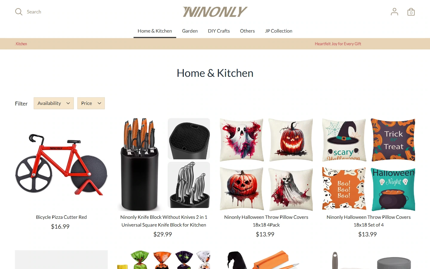 Category page: Provide a clear browsing order for the product catalog
