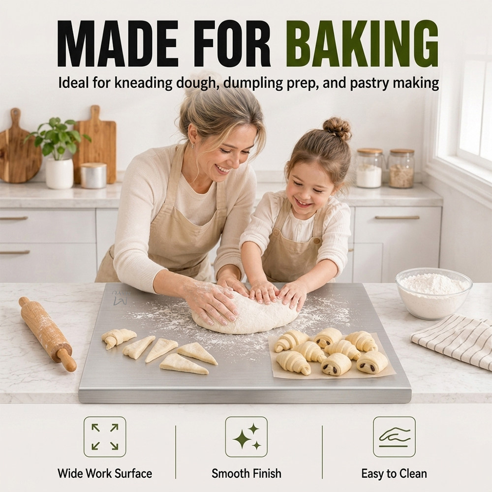 Temu stainless steel cutting board main product image design-expanding product use value through baking scenes