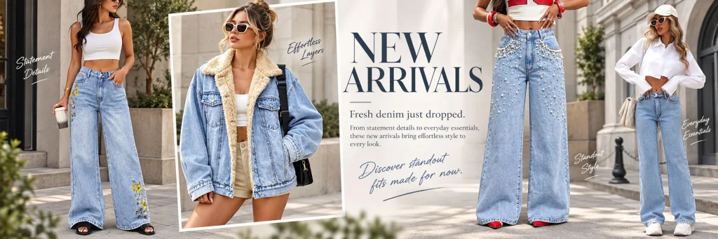 SHEIN women's clothing store poster design case-seventh: using new product themes to improve the overall appeal of multiple products