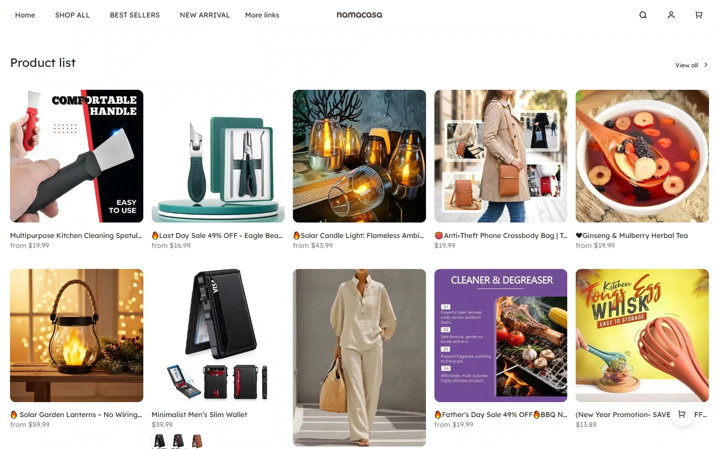 Home page content: Let the theme gradually unfold along the modules