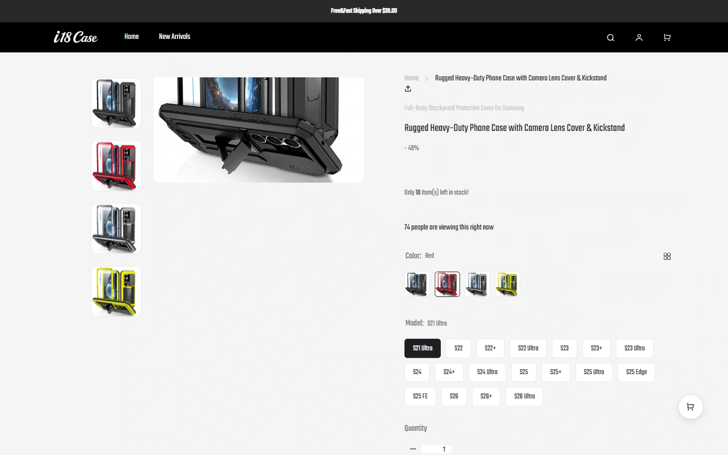 Specification selection: provide clear feedback on current options