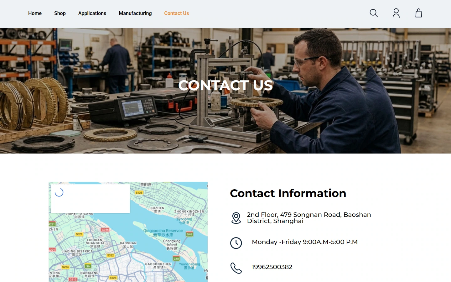 GOODA FRICTION Contact page: Give communication information a clear place