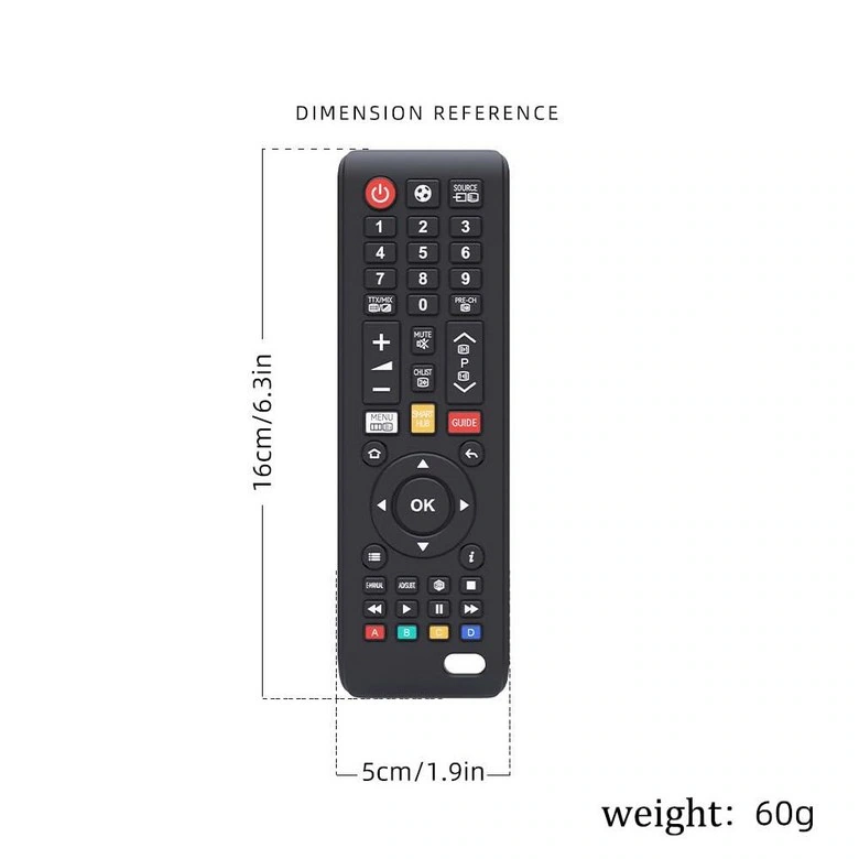 Remote control and mobile phone shaped teether: Dimensions page: Keep marking order along the outer edge