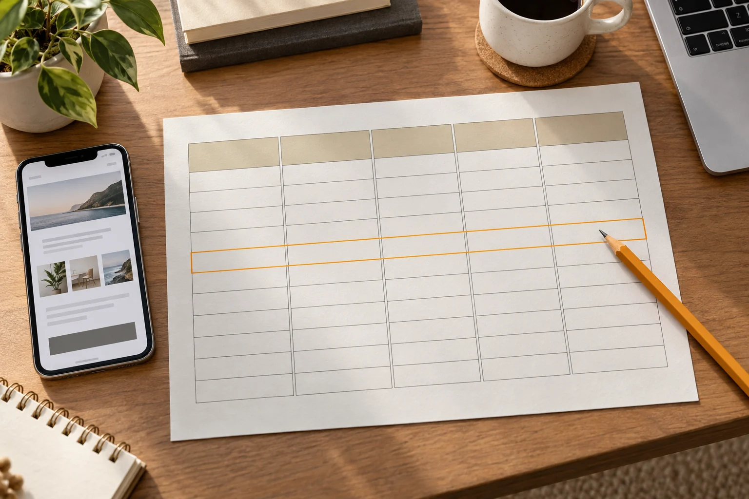 A blank acceptance form used to record the mobile phone path and retest results before the brand website goes online