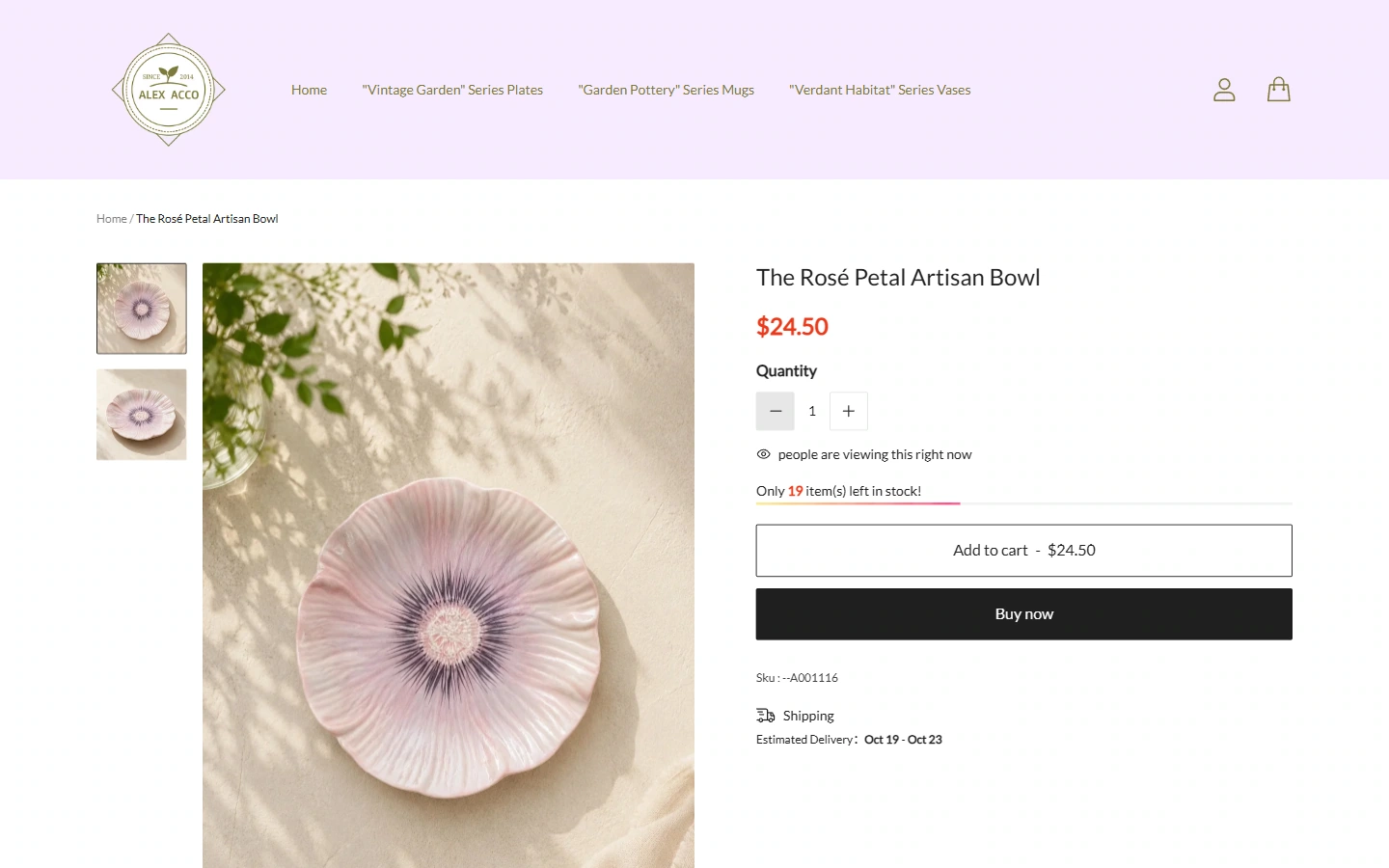 Product details: Put pictures and single product information together