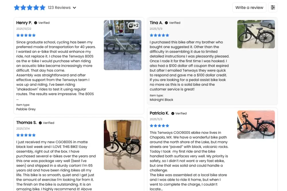 WordPress electric bicycle brand website website design project-Homepage design: Create a first impression that can promote conversion-Trust endorsement and brand authority module