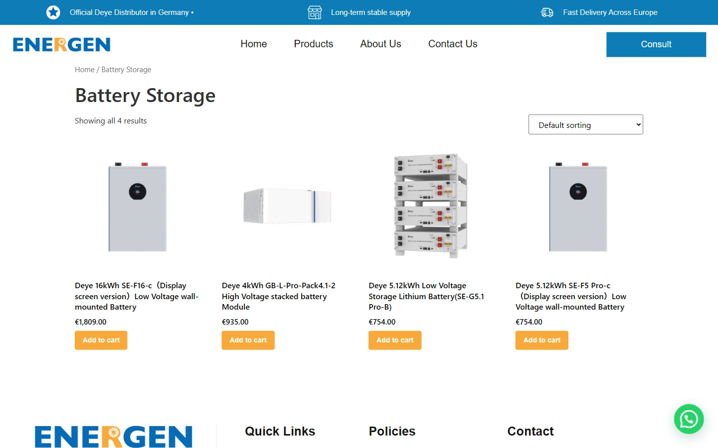 Energen Product Classification: Establishing a Clear Comparative Order for the Catalog
