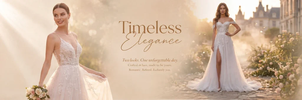 SHEIN Wedding Shop Poster Design Analysis-Sixth: Use golden moments to create the texture of high-end wedding dresses