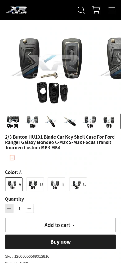Mobile phone details: let product pictures and information appear in order