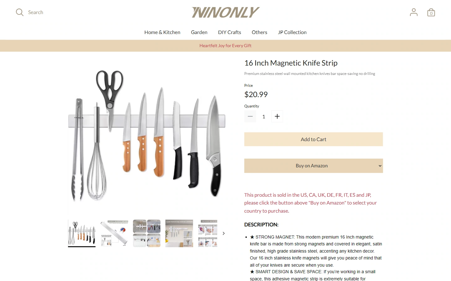 Product details: Put pictures and single product information together