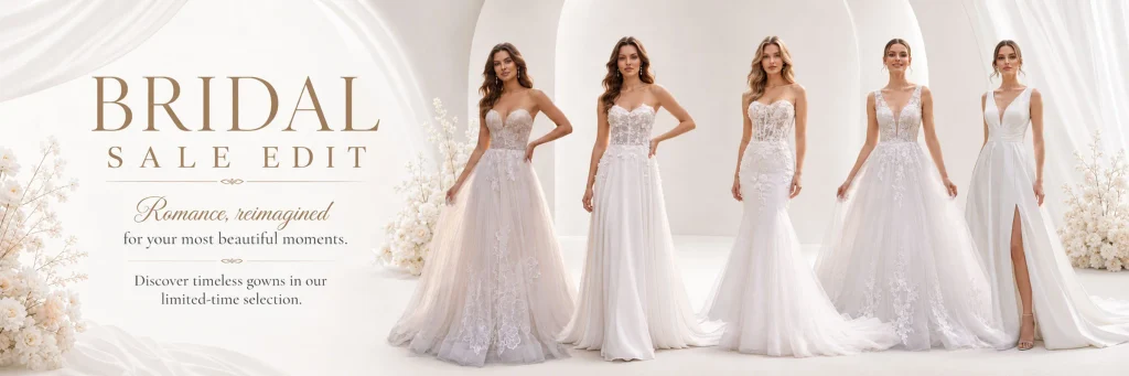SHEIN wedding dress store poster design analysis-seventh picture: complete the visual promotion with wedding dress collection