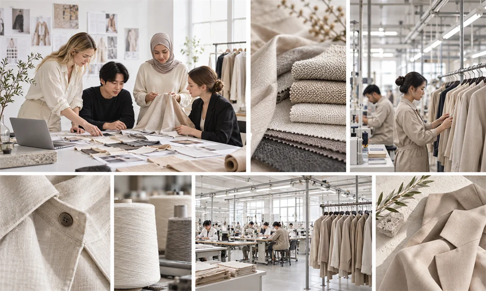 Shopify clothing manufacturing industry B2B website design case