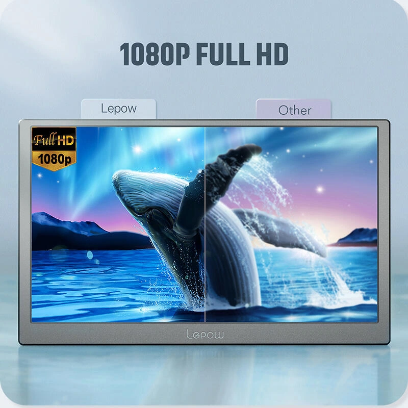 Portable monitor product image: Screen theme: Organizing comparisons within the same screen