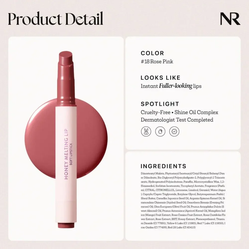 Amazon lipstick product image design: how to improve conversion rate - product details and ingredients