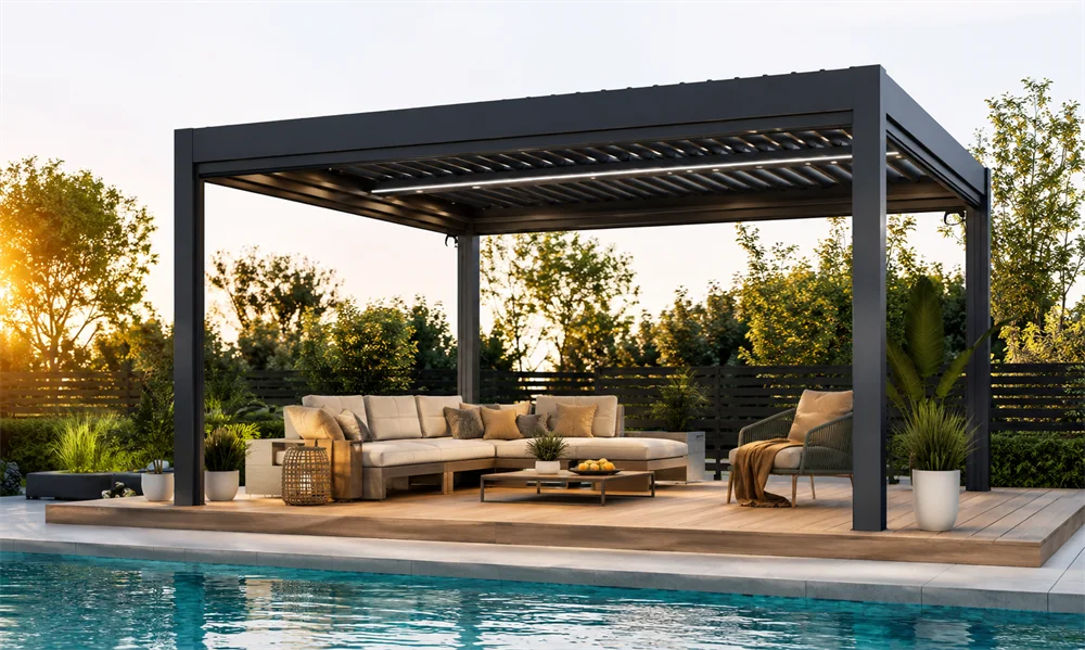 Shopify courtyard pavilion brand website design and visual optimization