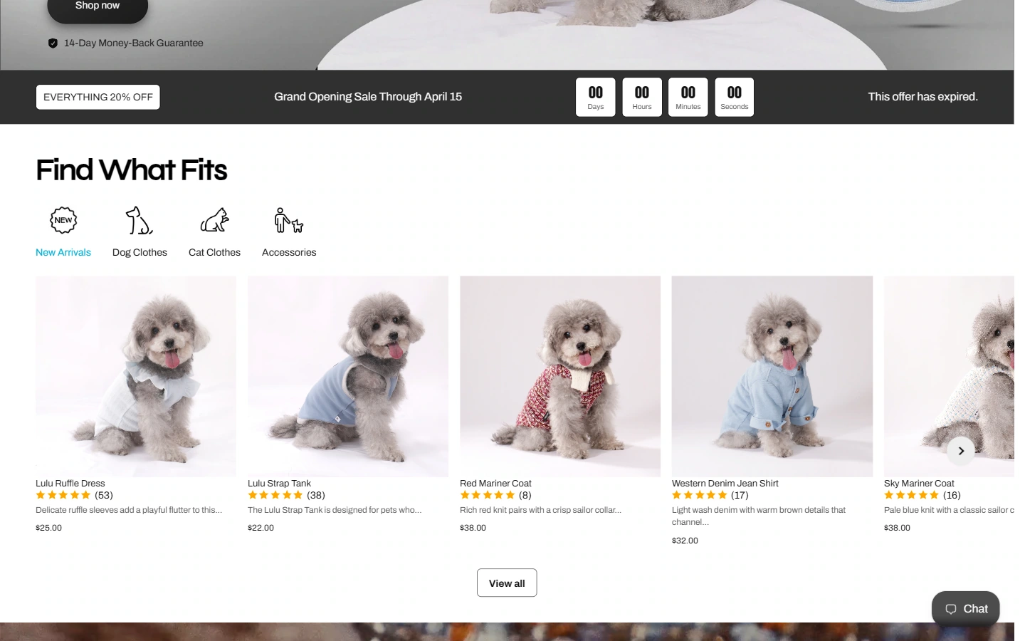 Luluvia homepage content: organize different topics separately