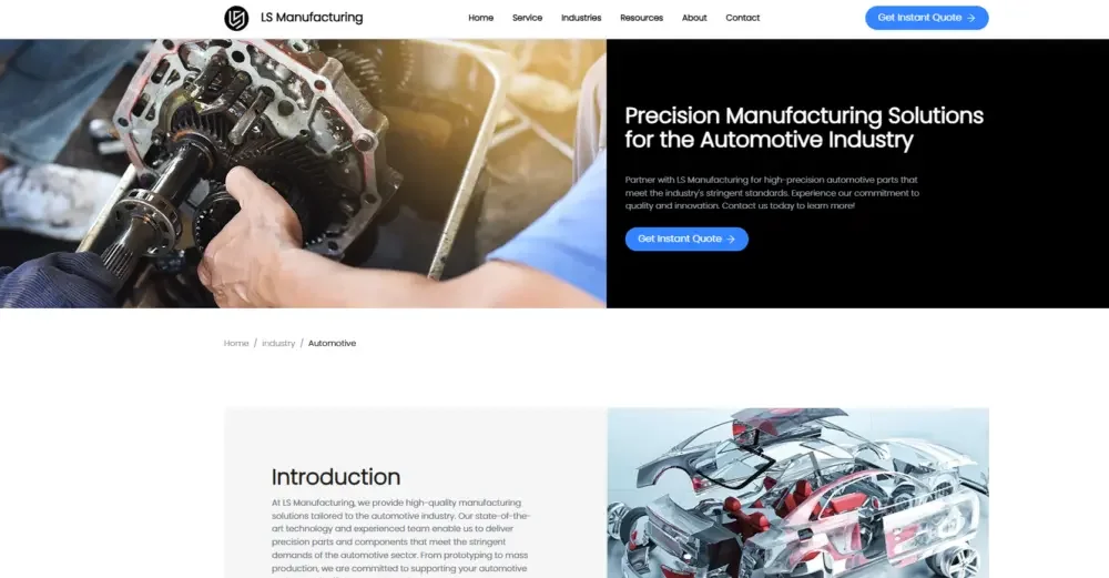 WordPress Precision Manufacturing Industry Enterprise Official Website Design and Construction Case - Product Page: Clear Structure and Complete Information