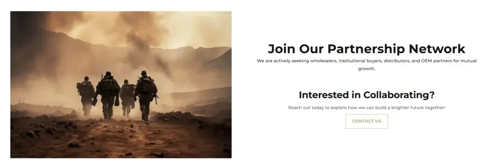 Shopify tactical first aid kit brand official website design and user experience optimization - community and partner information design - join our partner network