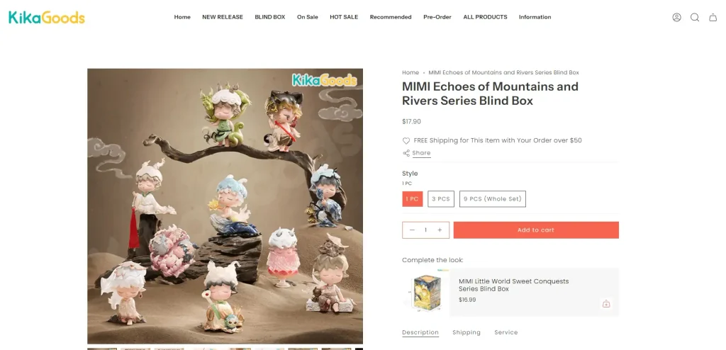 Shopify collectible toy brand official website design and page optimization case - product display design - designed for collectibles, not ordinary goods