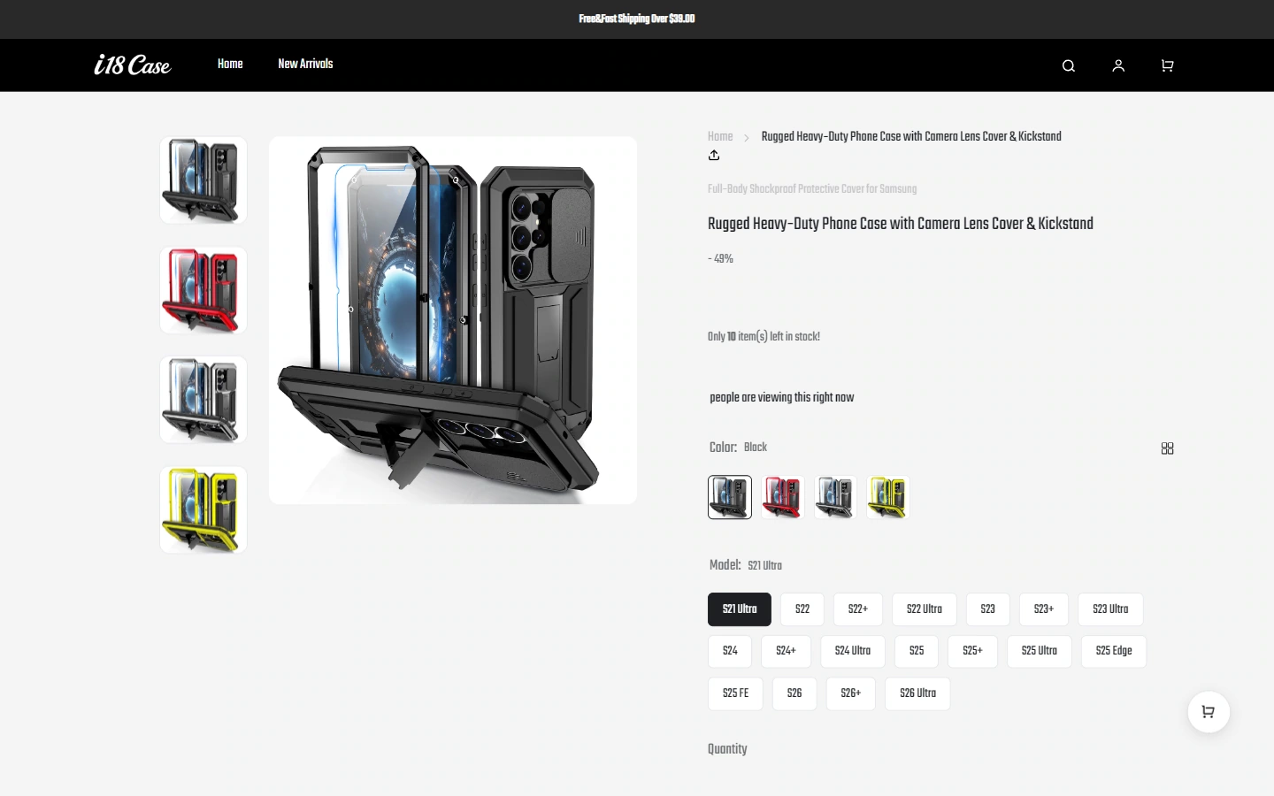 Product details: Put pictures and single product information together