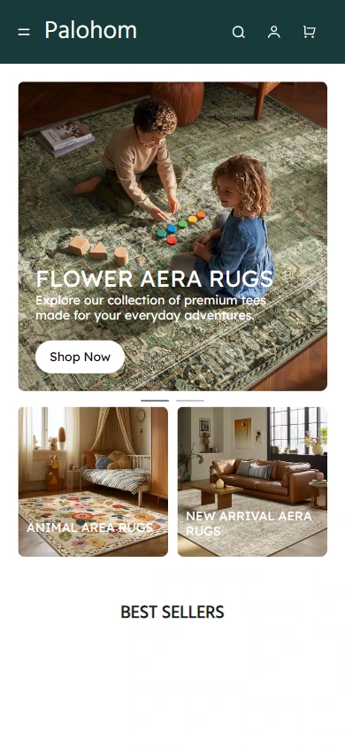 Mobile homepage: Convert the theme and content to narrow screen reading