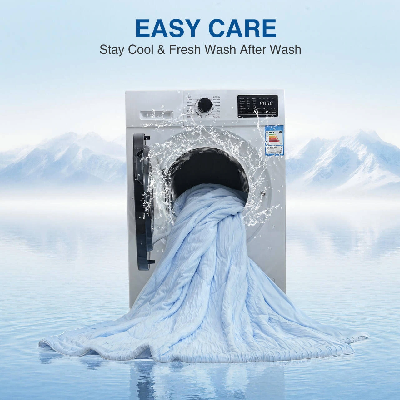 Cool Air Conditioning Quilt Product Picture: Care Theme: Establish Clear Chapters with Laundry Scenes