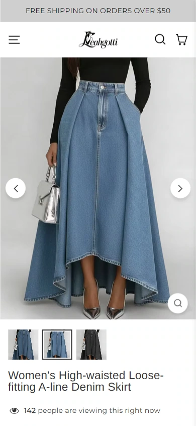 Mobile phone details: let product pictures and information appear in order