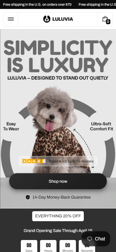 Luluvia mobile homepage: reallocate space according to narrow screen